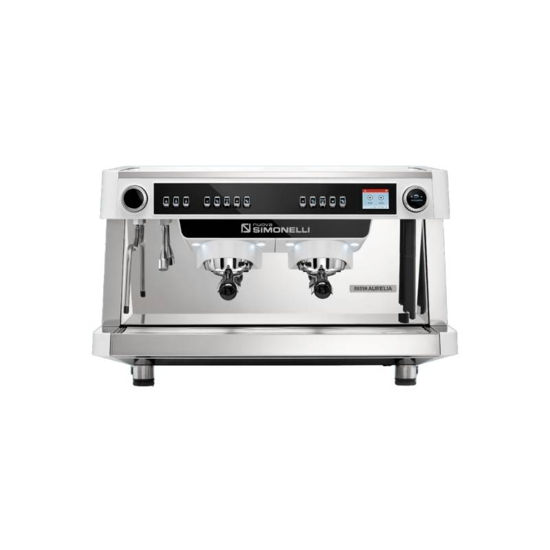 Nuova Sımonelli Nuova-Aurelia-Vol-B 2 Gruplu Otomatik Dozaj Ayarlı Espresso Kahve Makinesi - Beyaz